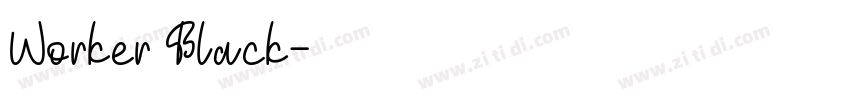 Worker Black字体转换
